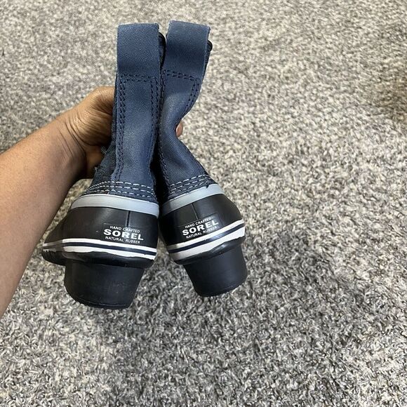 Sorel Slimpack 1964 Women's Waterproof Boots US 9.5 Navy Black Lace-Up Mid Calf - Picture 5 of 7